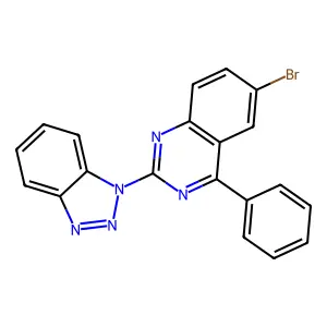2-(Benzotriazol-1-yl)-6-bromo-4-phenylquinazoline structure