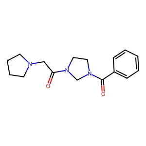 1-(3-Benzoylimidazolidin-1-yl)-2-pyrrolidin-1-ylethanone structure