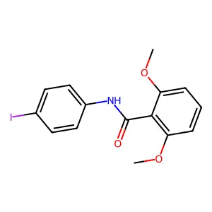 N-(4-iodophenyl)-2,6-dimethoxybenzamide structure
