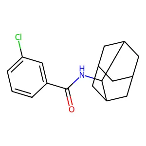 N-(2-adamantyl)-3-chlorobenzamide structure