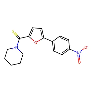 (5-(4-Nitrophenyl)furan-2-yl)(piperidin-1-yl)methanethione structure