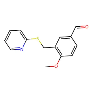 4-Methoxy-3-[(pyridin-2-ylsulfanyl)methyl]benzaldehyde structure