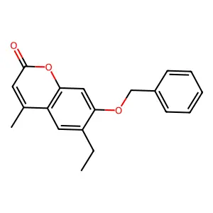 7-(benzyloxy)-6-ethyl-4-methyl-2H-chromen-2-one structure