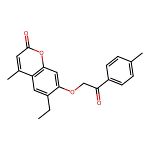 6-Ethyl-4-methyl-7-[2-(4-methylphenyl)-2-oxoethoxy]chromen-2-one structure