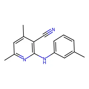 4,6-Dimethyl-2-[(3-methylphenyl)amino]pyridine-3-carbonitrile structure
