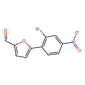 5-(2-Bromo-4-nitrophenyl)furan-2-carbaldehyde structure