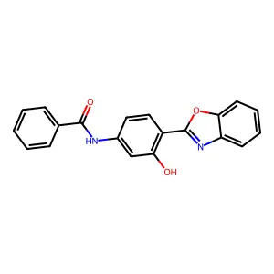 N-[4-(1,3-benzoxazol-2-yl)-3-hydroxyphenyl]benzamide structure