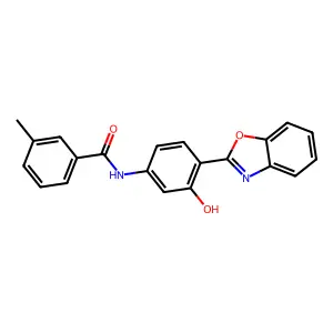 N-[4-(1,3-benzoxazol-2-yl)-3-hydroxyphenyl]-3-methylbenzamide structure