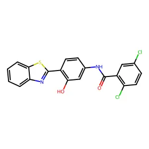 N-(4-(Benzo[d]thiazol-2-yl)-3-hydroxyphenyl)-2,5-dichlorobenzamide structure