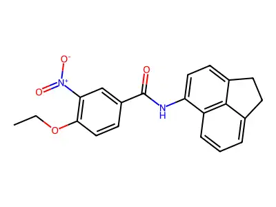 N-(1,2-dihydroacenaphthylen-5-yl)-4-ethoxy-3-nitrobenzamide structure
