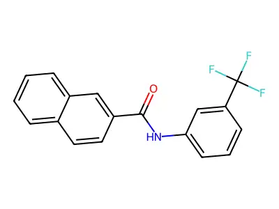 N-[3-(trifluoromethyl)phenyl]-2-naphthamide structure