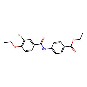 Ethyl 4-[(3-bromo-4-ethoxybenzoyl)amino]benzoate structure