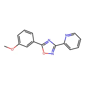 2-[5-(3-Methoxy-phenyl)-[1,2,4]oxadiazol-3-yl]-pyridine structure