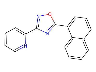 5-Naphthalen-1-yl-3-pyridin-2-yl-1,2,4-oxadiazole structure