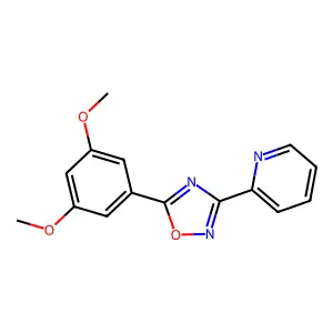 3-(2-Pyridyl)-5-(3,5-dimethoxyphenyl)-1,2,4-oxadiazole structure