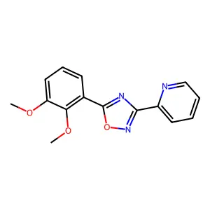 2-[5-(2,3-Dimethoxyphenyl)-1,2,4-oxadiazol-3-yl]pyridine structure