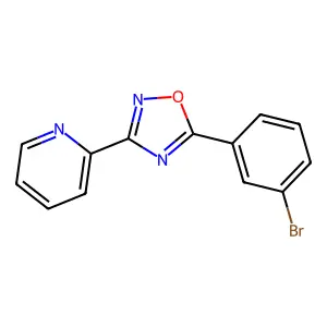 5-(3-Bromophenyl)-3-pyridin-2-yl-1,2,4-oxadiazole structure