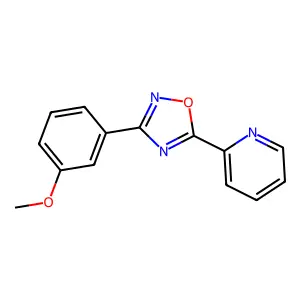 2-(3-(3-Methoxyphenyl)-1,2,4-oxadiazol-5-yl)pyridine structure