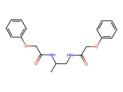 2-phenoxy-N-[2-[(2-phenoxyacetyl)amino]propyl]acetamide structure