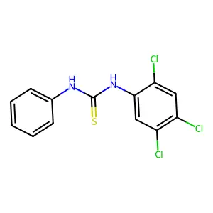 1-Phenyl-3-(2,4,5-trichlorophenyl)thiourea structure