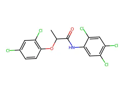 2-(2,4-dichlorophenoxy)-N-(2,4,5-trichlorophenyl)propanamide structure