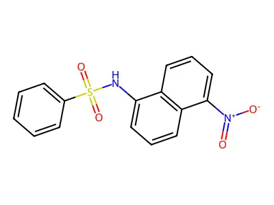 N-(5-Nitro-1-naphthyl)benzenesulfonamide structure