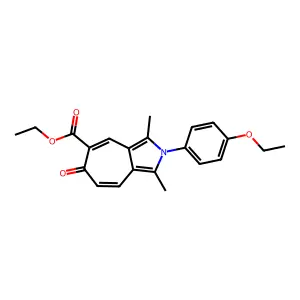 ethyl 2-(4-ethoxyphenyl)-1,3-dimethyl-6-oxo-2,6-dihydrocyclohepta[c]pyrrole-5-carboxylate structure