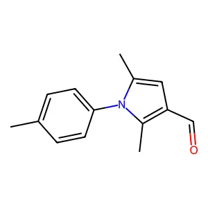 2,5-dimethyl-1-(4-methylphenyl)-1H-pyrrole-3-carbaldehyde structure