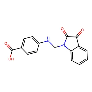 4-[(2,3-dioxoindol-1-yl)methylamino]benzoic Acid structure