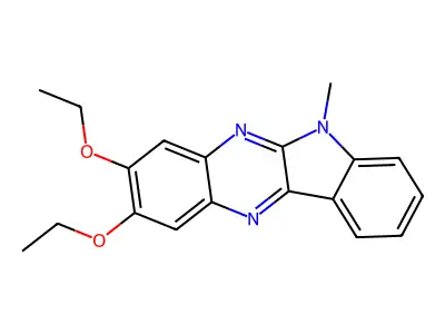 2,3-Diethoxy-6-methyl-6H-indolo[2,3-b]quinoxaline structure