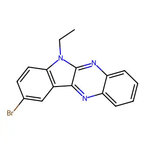 9-bromo-6-ethyl-6H-indolo[2,3-b]quinoxaline structure