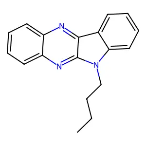 6-butyl-6H-indolo[2,3-b]quinoxaline structure