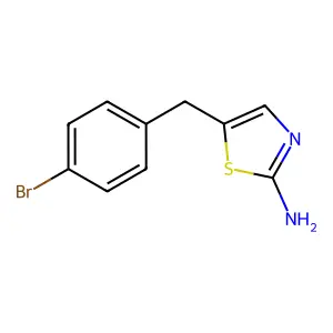 5-(4-Bromobenzyl)-1,3-thiazol-2-amine structure