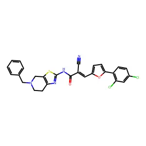 C27H20Cl2N4O2S structure