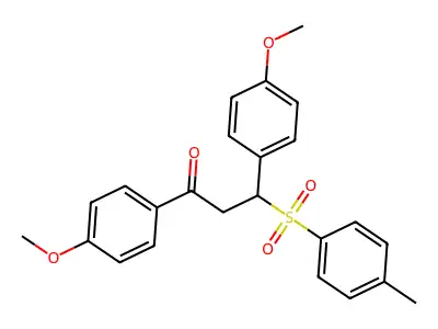 1,3-Bis(4-methoxyphenyl)-3-[(4-methylphenyl)sulfonyl]propan-1-one structure