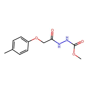 Methyl 2-[(4-methylphenoxy)acetyl]hydrazinecarboxylate structure