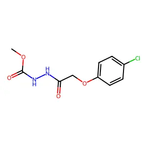 Methyl 2-[(4-chlorophenoxy)acetyl]hydrazinecarboxylate structure
