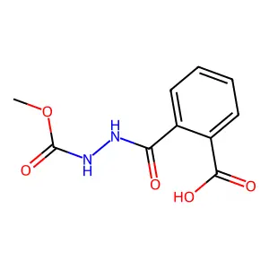 2-{[2-(Methoxycarbonyl)hydrazino]carbonyl}benzoic acid structure