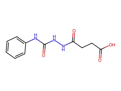 4-Oxo-4-[2-(phenylcarbamoyl)hydrazinyl]butanoic acid structure