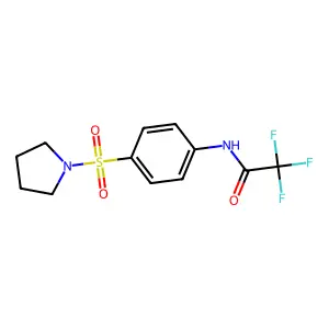 2,2,2-trifluoro-N-[4-(1-pyrrolidinylsulfonyl)phenyl]acetamide structure