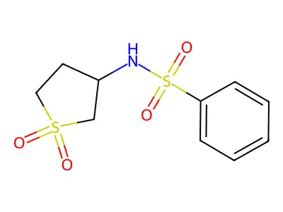 1-Hydroxy-3-[(phenylsulfonyl)amino]thiolan-1-one structure