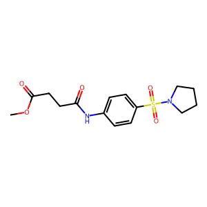 Methyl 4-oxo-4-(4-pyrrolidin-1-ylsulfonylanilino)butanoate structure