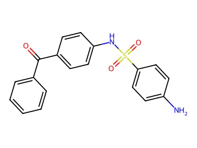 4-amino-N-(4-benzoylphenyl)benzenesulfonamide structure