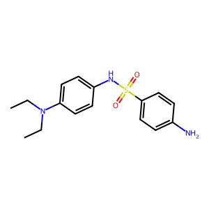 4-amino-N-[4-(diethylamino)phenyl]benzenesulfonamide structure