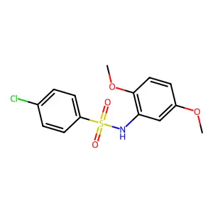 4-chloro-N-(2,5-dimethoxyphenyl)benzenesulfonamide structure