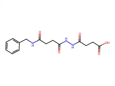 4-{2-[4-(Benzylamino)-4-oxobutanoyl]hydrazino}-4-oxobutanoic acid structure