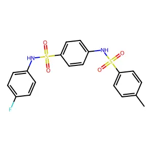 N-[4-[(4-fluorophenyl)sulfamoyl]phenyl]-4-methylbenzenesulfonamide structure