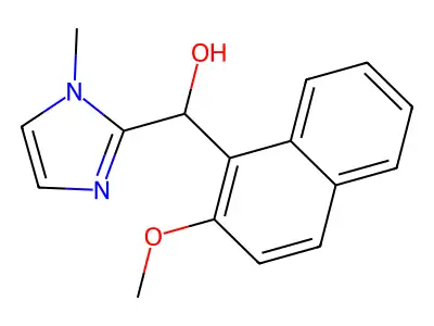 (2-Methoxynaphthalen-1-yl)-(1-methylimidazol-2-yl)methanol structure