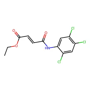 ethyl (E)-4-oxo-4-(2,4,5-trichloroanilino)but-2-enoate structure