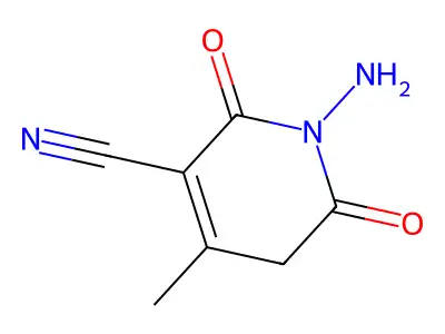 1-Amino-4-methyl-2,6-dioxo-1,2,5,6-tetrahydropyridine-3-carbonitrile structure